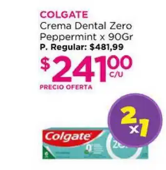 Punto de Salud Colgate Crema Dental Zero Peppermint x 90gr oferta