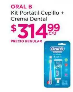 Punto de Salud Oral B Kit Portátil Cepillo + Crema Dental oferta