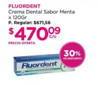 Fluordent Cream Dental Sabor Menta x 120gr