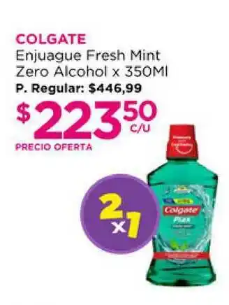 Punto de Salud Colgate Enjuague Fresh Mint Zero Alcohol x 350ml oferta