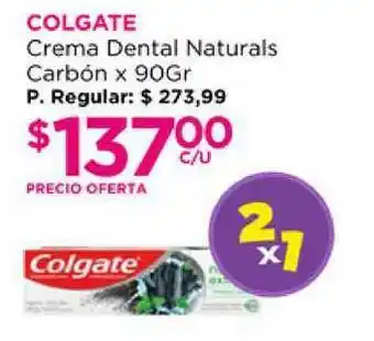 Punto de Salud Colgate Crema Dental Naturals Carbón x 900gr oferta