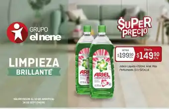 El Nene Jabón Líquido Ariel oferta