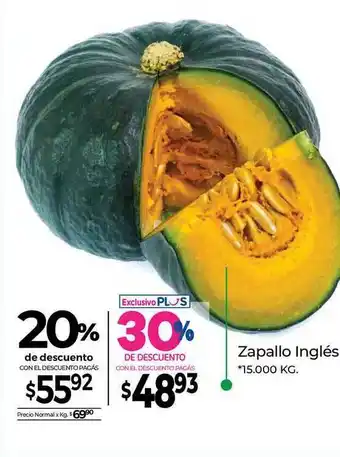 La Anonima Zapallo Inglés oferta