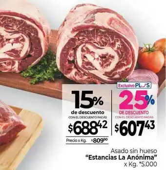 La Anonima Asado Sin Hueso Estancias La Anónima oferta