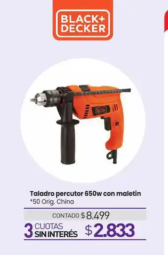La Anonima Taladro Perutor 650w Con Maletin Black+decker oferta