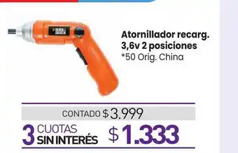 La Anonima Atornilador Recarg. 3.6v 2 Posiciones oferta