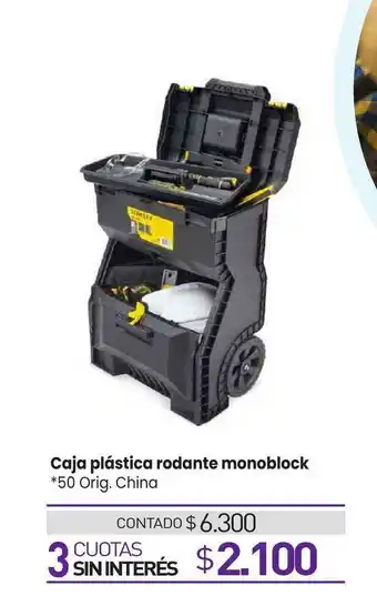 La Anonima Caja Plástica Rodante Monoblock oferta