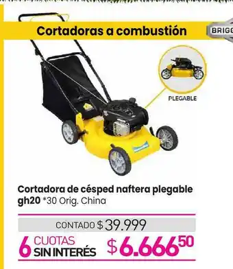 La Anonima Cortadora De Césped Naftera Plegable oferta