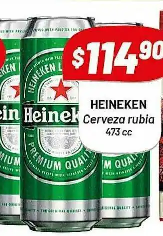 Almacor Heineken Cerveza Rubia 473cc oferta