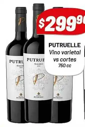 Almacor Putruelle Vino Varietal Vs Cortes x 7500cc oferta