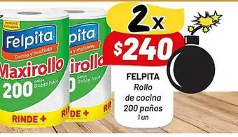 Almacor Felpita Rollo Ce Cocina 200 Paños oferta