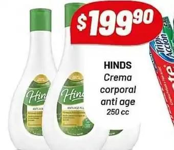 Almacor Hinds Crema Corportal Anti Age 250cc oferta