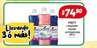 Almacor Poett Limpiador Liquido Vs Fragancias 900cc oferta
