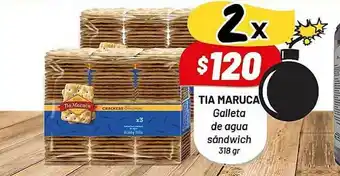 Almacor Tia Maruca Galleta De Agua Sándwich 318gr oferta