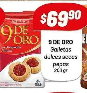 Almacor 9 De Oro Galletas Ducles Secas Pepas 200gr oferta