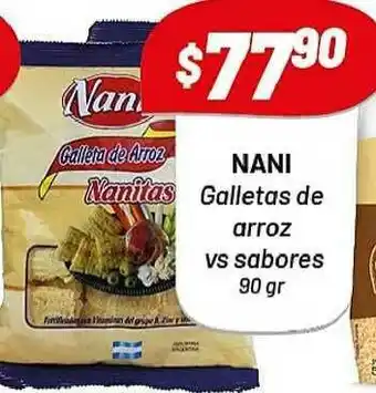 Almacor Nani Galletas De Arroz Vs Sabores 90gr oferta
