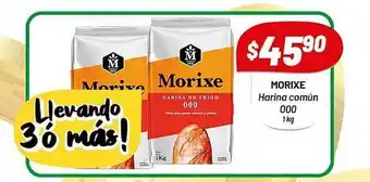 Almacor Morixe Harina Común 000 1kg oferta