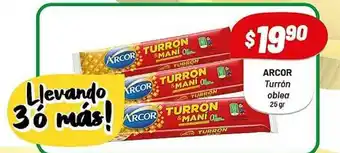 Almacor Arcor Turrón Oblea 25gr oferta