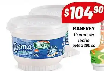 Almacor Manfrey Crema De Leche x 200cc oferta
