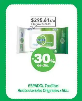 La Santé Espadol Toallitas Antibacteriales Originales x 50u oferta