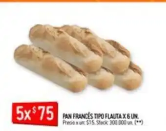 Changomas Pan Francés Tipo Flauta x 6un oferta