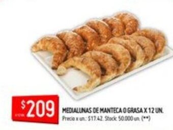 Changomas Medialunas De Manteca o Grasa x 12un oferta