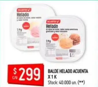 Changomas Acuenta Balde Helado x 1k oferta