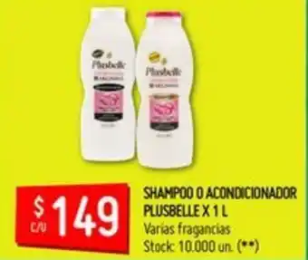 Changomas Plusbelle Shampoo O Acondicionador x 1L oferta