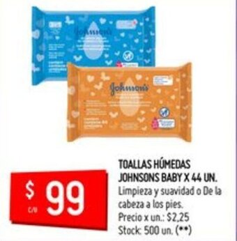 Changomas Johnson's Baby Toallas Húmedas x 44un oferta