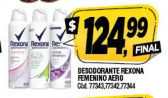 Supermercados Yaguar Rexona Desodorante Femenino Aero oferta