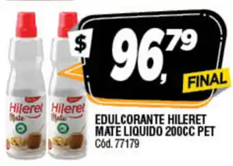 Supermercados Yaguar Hileret Edulcorante Mate Liquido 200cc oferta
