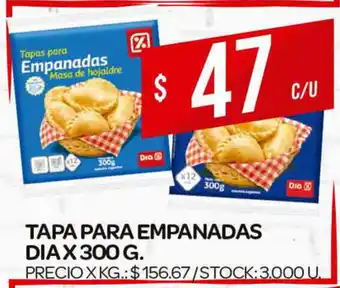 Supermercados DIA Dia Tapa Para Empanadas x 300g oferta