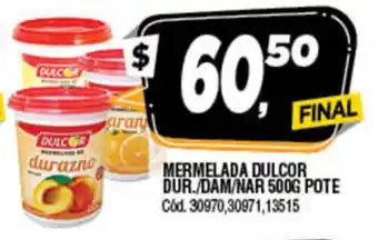 Supermercados Yaguar Mermelada Dulcor Dur./Dam/Nar 500g oferta