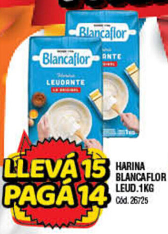 Supermercados Yaguar Blancaflor Harina Leud. 1kg oferta