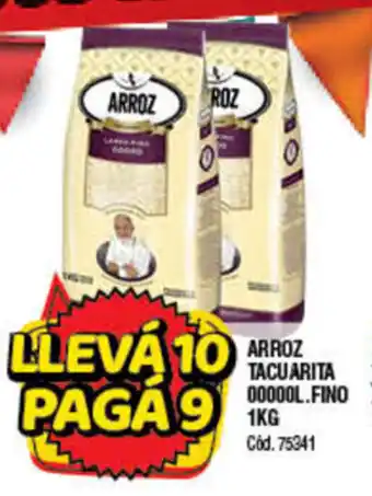 Supermercados Yaguar Arroz Tacuarita 00000L Fino 1kg oferta