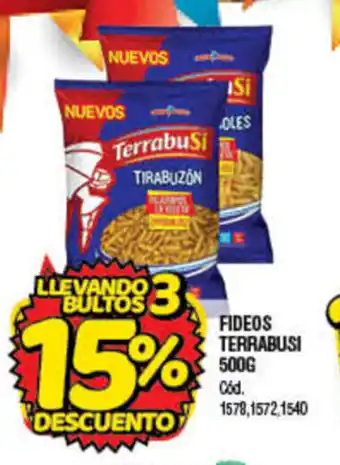 Supermercados Yaguar Terrabusi Fideos 500g oferta