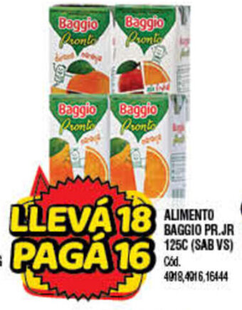 Supermercados Yaguar Baggio Alimento Pr.Jr 125c oferta
