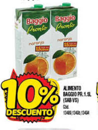 Supermercados Yaguar Baggio Alimento Pr.1.5L oferta