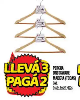 Supermercados Yaguar Percha Dressware Madera oferta