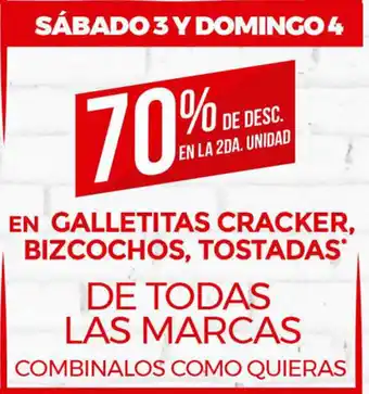 Supermercados DIA De Todas Las Marcas En Galletitas Cracker, Bizcochos, Tostadas oferta