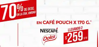 Supermercados DIA Nescafe Dolca En Café Pouch x 170g oferta