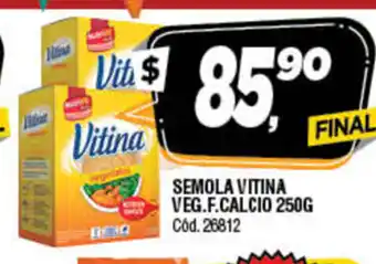 Supermercados Yaguar Vitina Semola Veg.F.Calcio 250g oferta