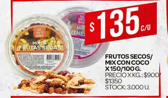 Supermercados DIA Mix Con Coco Frutos Secos x 150/100g oferta