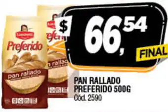 Supermercados Yaguar Preferido Pan Rallado x 500gr oferta