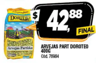 Supermercados Yaguar Doroteo Arvejas Part 400g oferta