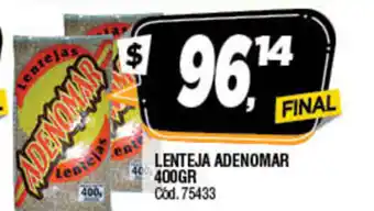 Supermercados Yaguar Adenomar Lenteja 400gr oferta