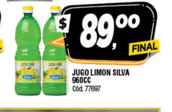 Supermercados Yaguar Jugo Limon Silva 960cc oferta