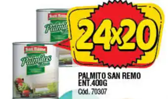 Supermercados Yaguar San Remo Palmito Ent.400g oferta