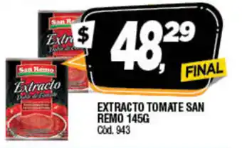 Supermercados Yaguar San Remo Extracto 145g oferta