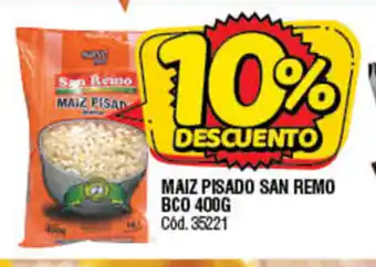 Supermercados Yaguar San Remo Maiz Pisado BCO 400g oferta